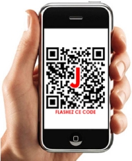 FLASHEZ ce code avec votre téléphone ou tablette IPAD. Et consultez nos biens à vendre et à louer directment depuis chez vous. Appartements, studios, maisons, terrains, garages. Caen, Mondeville, Douvres la délivrande, Hérouville Saint Clair, Ouistreham, Epron.